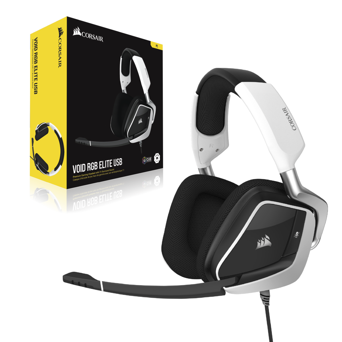 Tai nghe Corsair Void Elite RGB USB White
